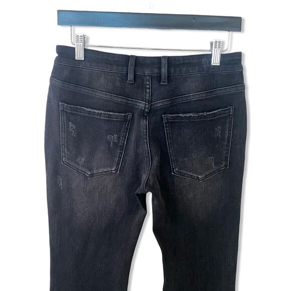 NWT SER.O.YA Demi flare jeans mid rise denim black some stretch Sz 26 - Picture 9 of 14